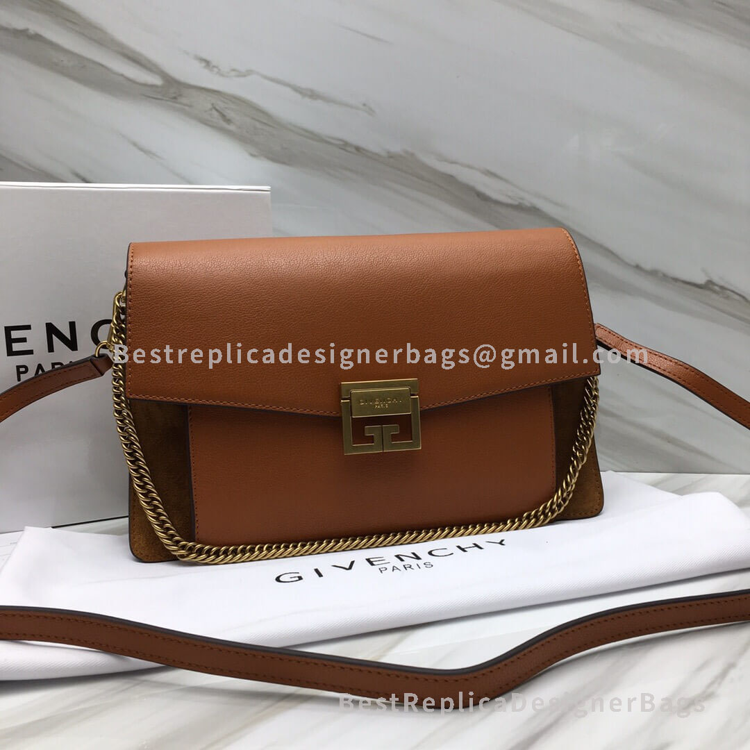 Givenchy Medium GV3 Bag In Caramel Goatskin And Suede GHW 29999